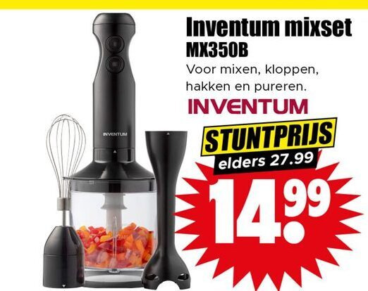 Inventum   staafmixer folder aanbieding bij  Dirk - details
