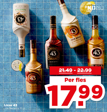 Licor 43   likeur folder aanbieding bij  Plus - details