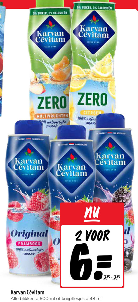 Karvan Cevitam   limonadesiroop folder aanbieding bij  Jumbo - details