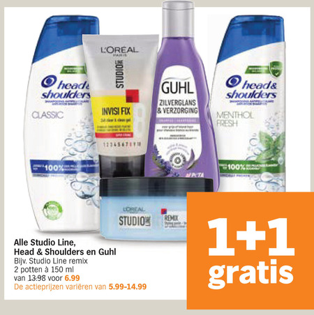 Guhl   haarverzorging folder aanbieding bij  Albert Heijn - details