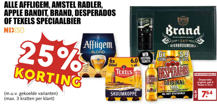 Apple bandit   krat bier, speciaalbier folder aanbieding bij  MCD Supermarkt Basis - details
