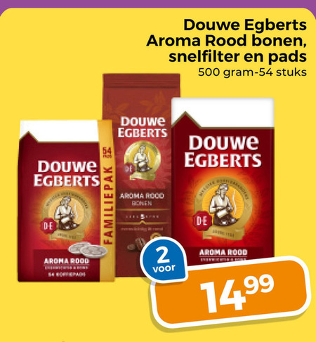 Douwe Egberts   koffie, koffiebonen folder aanbieding bij  Trekpleister - details