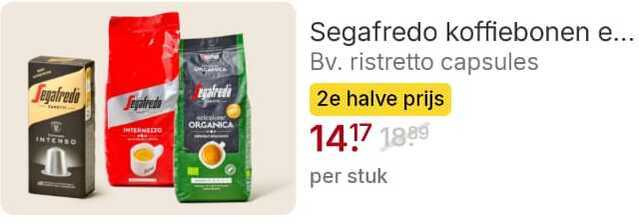 Segafredo   koffiebonen folder aanbieding bij  Picnic - details