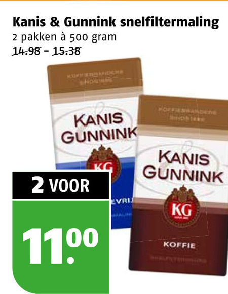 Kanis en Gunnink   koffie folder aanbieding bij  Poiesz - details