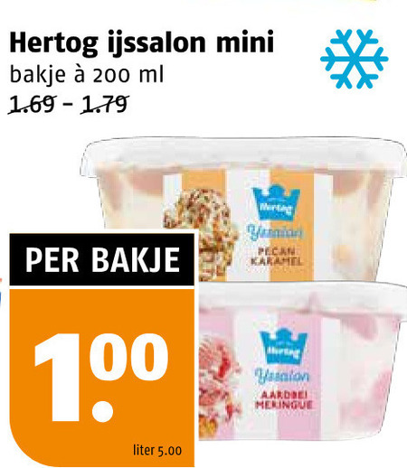 Hertog   ijsbekers folder aanbieding bij  Poiesz - details