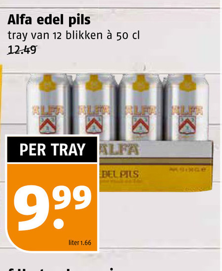 Alfa   blikje bier folder aanbieding bij  Poiesz - details