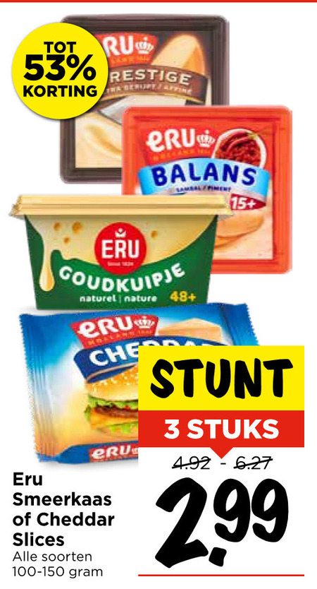 Eru   smeerkaas folder aanbieding bij  Vomar - details