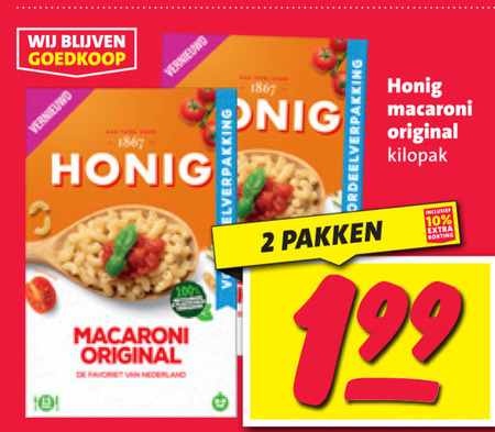 Honig   macaroni folder aanbieding bij  Nettorama - details