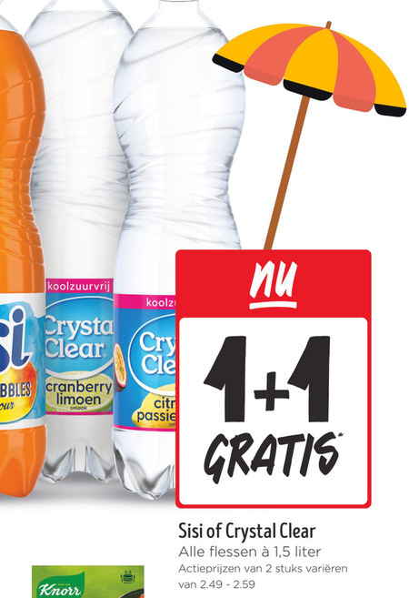 Crystal Clear   frisdrank, fruitdrank folder aanbieding bij  Jumbo - details