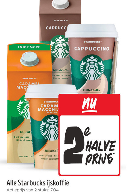 Starbucks   ijskoffie folder aanbieding bij  Jumbo - details