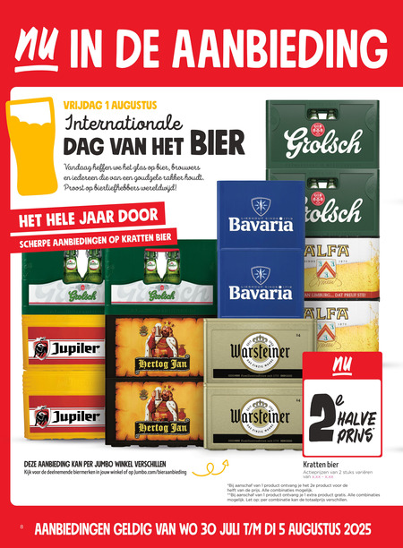 Bavaria   krat bier folder aanbieding bij  Jumbo - details