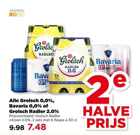 Grolsch   alcoholvrij bier folder aanbieding bij  Plus - details