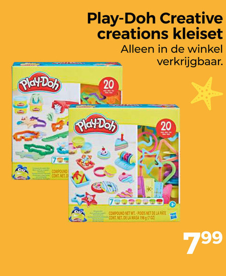 Play-Doh   kleispeelsets folder aanbieding bij  Trekpleister - details