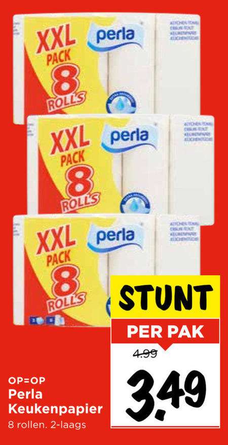 Perla   keukenpapier folder aanbieding bij  Vomar - details