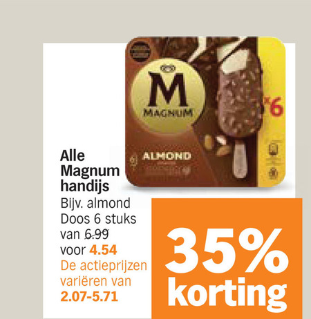 Magnum   ijslollies folder aanbieding bij  Albert Heijn - details