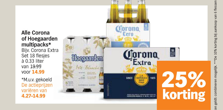Corona   speciaalbier folder aanbieding bij  Albert Heijn - details