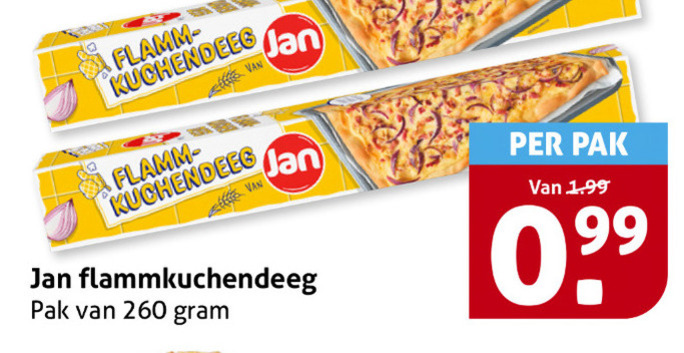 Jan   pizzadeeg folder aanbieding bij  Hoogvliet - details