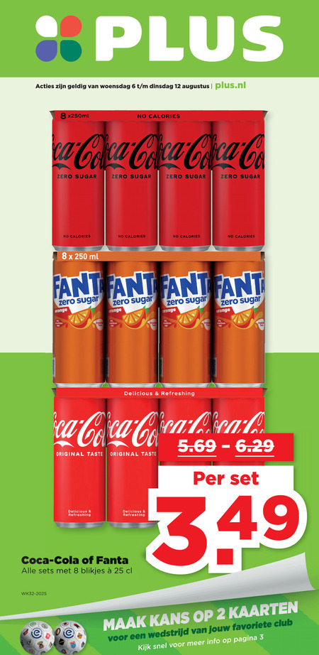 Coca-Cola   frisdrank, cola folder aanbieding bij  Plus - details