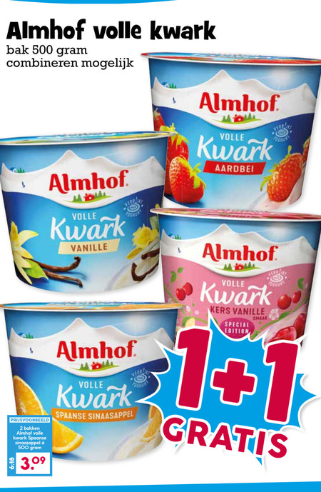 Almhof   kwark folder aanbieding bij  Boons Markt - details