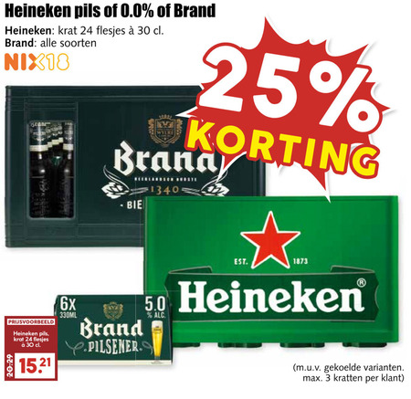 Heineken 0.0   krat bier folder aanbieding bij  MCD&nbsp;Supermarkt&nbsp;Basis - details