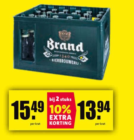 Brand   krat bier folder aanbieding bij  Nettorama - details