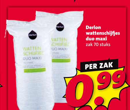 Derlon   wattenschijfjes folder aanbieding bij  Nettorama - details