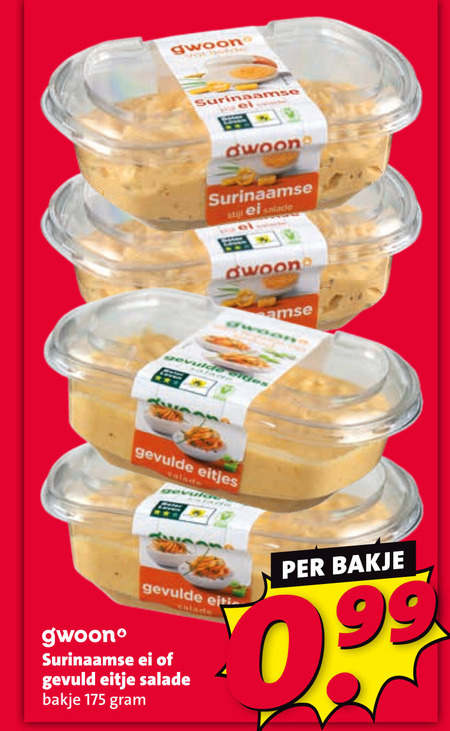 Gwoon   salade folder aanbieding bij  Nettorama - details