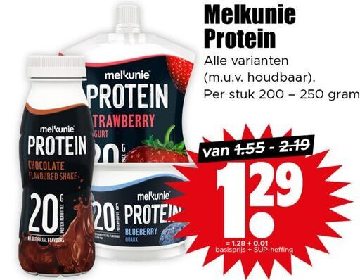 Melkunie   zuivelsnack folder aanbieding bij  Dirk - details