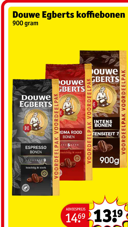 Douwe Egberts   koffiebonen folder aanbieding bij  Kruidvat - details