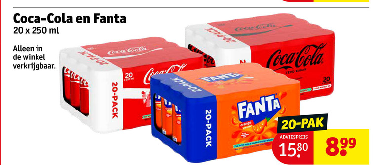 Coca-Cola   frisdrank, cola folder aanbieding bij  Kruidvat - details