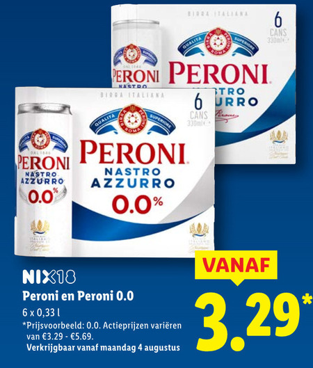Peroni   speciaalbier folder aanbieding bij  Lidl - details