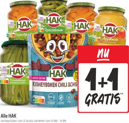 Hak   groenteconserven, appelmoes folder aanbieding bij  Jumbo - details