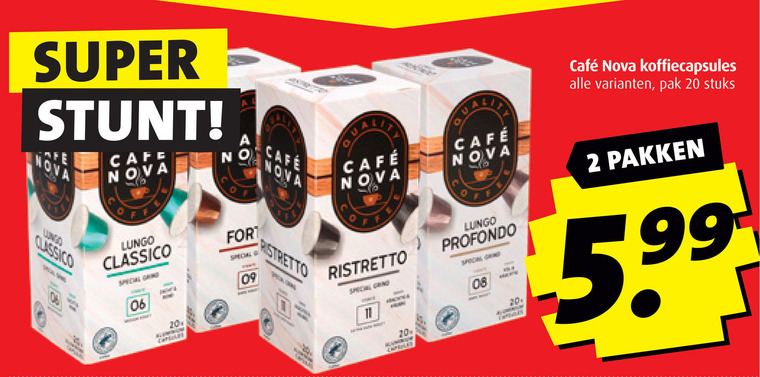 Cafe Nova   koffiecups folder aanbieding bij  Boni - details
