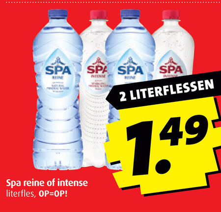 Spa   mineraalwater folder aanbieding bij  Boni - details