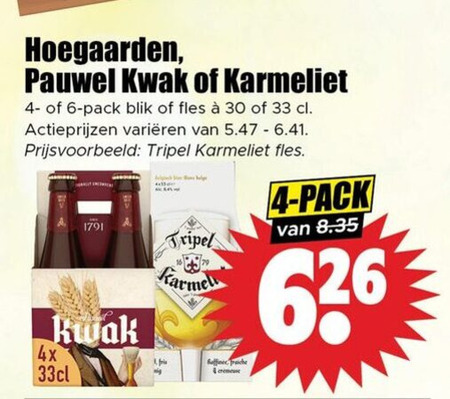Pauwel Kwak   speciaalbier folder aanbieding bij  Dirk - details