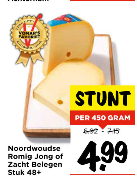 Noordwoudse   kaas folder aanbieding bij  Vomar - details