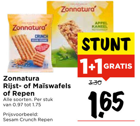 Zonnatura   mueslireep folder aanbieding bij  Vomar - details