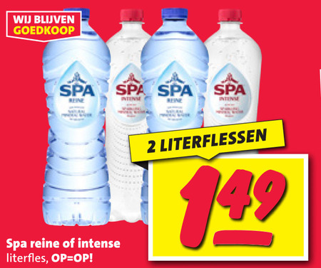 Spa   mineraalwater folder aanbieding bij  Nettorama - details