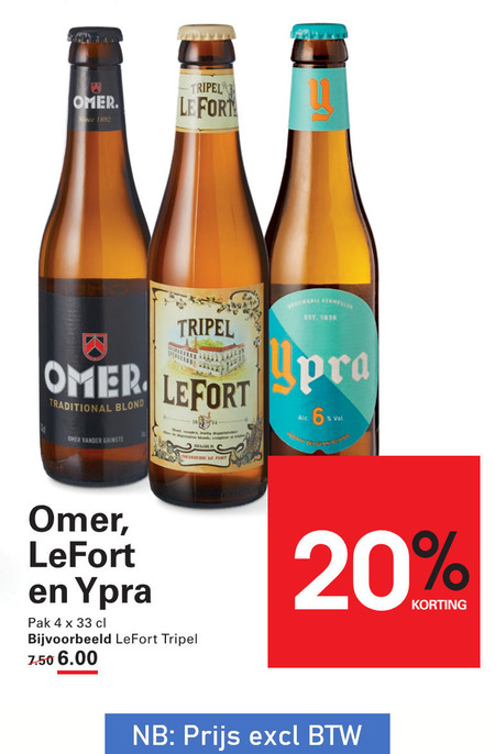 LeFort   speciaalbier folder aanbieding bij  Sligro - details