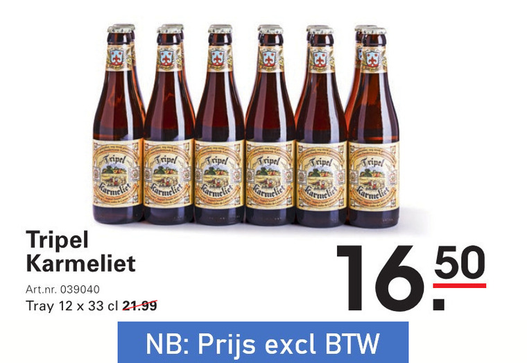 Karmeliet   speciaalbier folder aanbieding bij  Sligro - details