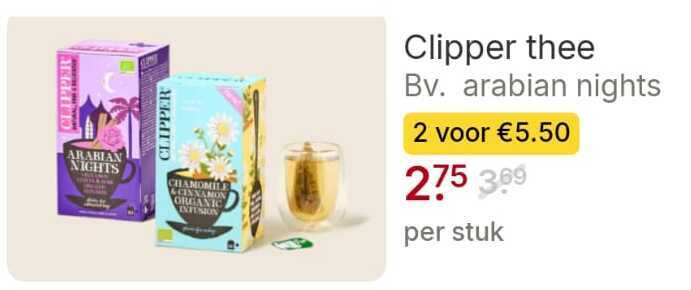 Clipper   thee folder aanbieding bij  Picnic - details