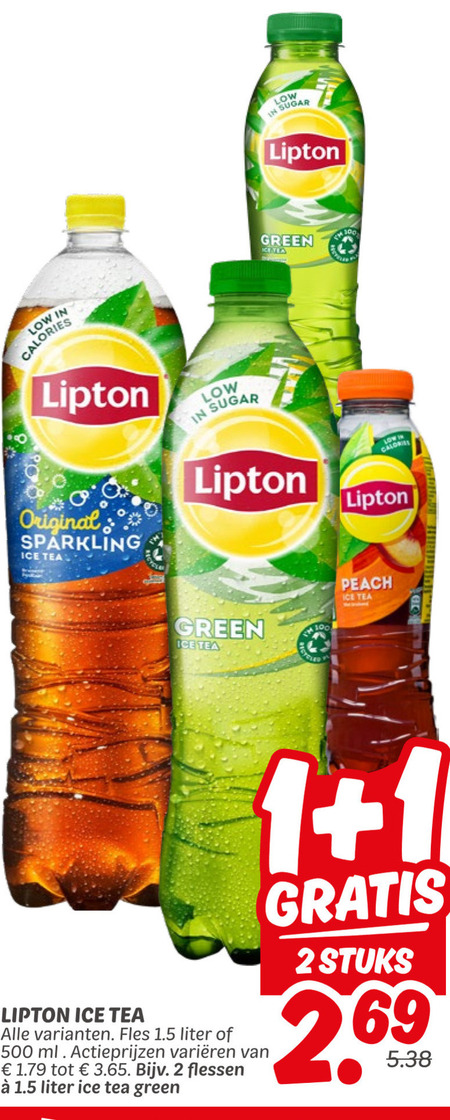 Lipton   ice tea folder aanbieding bij  Dekamarkt - details