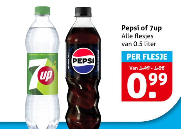 Pepsi   frisdrank, cola folder aanbieding bij  Hoogvliet - details