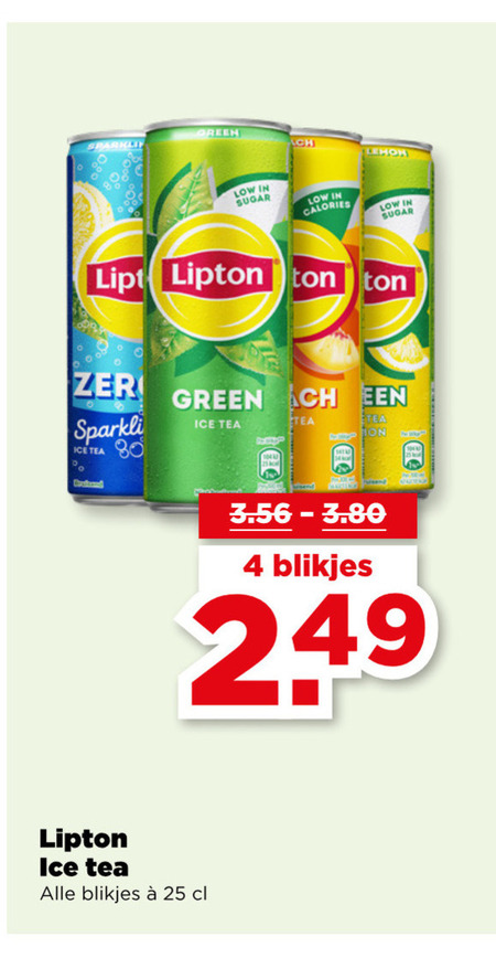 Lipton   ice tea folder aanbieding bij  Plus - details