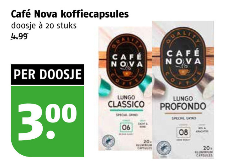 Cafe Nova   koffiecups folder aanbieding bij  Poiesz - details