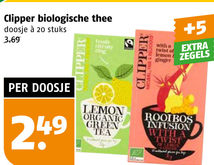Clipper   thee folder aanbieding bij  Poiesz - details