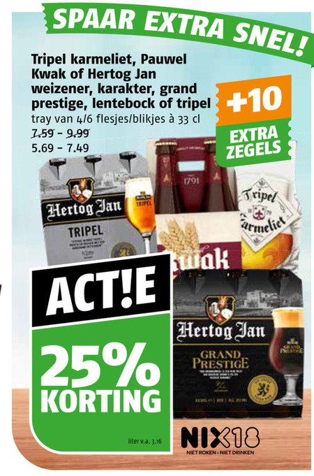 Karmeliet   speciaalbier folder aanbieding bij  Poiesz - details