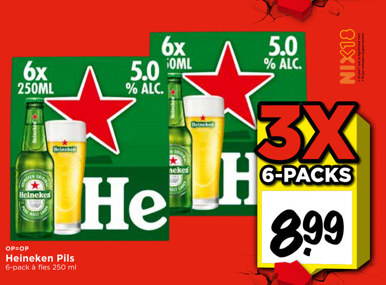 Heineken   flesje bier folder aanbieding bij  Vomar - details