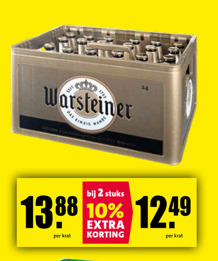 Warsteiner   krat bier folder aanbieding bij  Nettorama - details