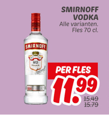 Smirnoff   wodka folder aanbieding bij  Dekamarkt - details